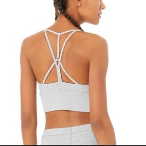 Alo Yoga Alosoft Lavish bra zinc Heather small